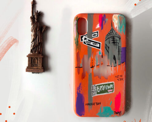 Phone case-Canvas artist painting EEUU New Jersey New York